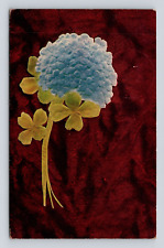 Antique Postcard Blue Flowers Bouquet Blytheville AR 1909 Cancel Old picture