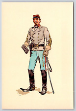 Confederate Officer 1863 1st Louisiana Artillery CSA Postcard UNP 6x4 picture