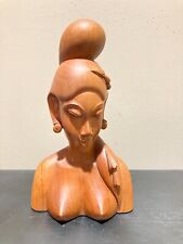 Beautiful Wood Carved Nude Woman - 8.5 Inches Tall picture