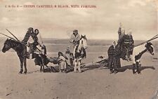 CPA THEME INDIANS D'AMERIQUE CHIEFS CAMPBELL AND BLACK WITH FAMILIES picture