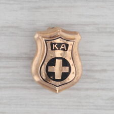 Vintage Kappa Alpha Order Shield Badge 10k Gold Fraternity Pin picture