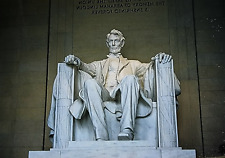 Vtg Film Slide, Washington D.C., Lincoln Statue, The Lincoln Memorial, 1950's picture
