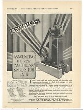 1926 American Well Works Ad: Single Stroke Jack, Aurora, Illinois + Dealer List picture