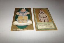 Lot 2 Vintage Billiken Postcards Baseball & Smiling People Are Always Cheerful  picture