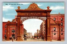 Denver CO-Colorado, Welcome Arch, Antique, Vintage Postcard picture