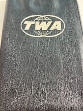 Vintage TWA Airlines Plastic Passport, Currency and ticket holder. picture