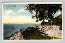 Clear Lake IA-Iowa, Dodges Point, Antique, Vintage c1917 Souvenir Postcard picture