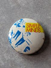 Vintage 80s Simple Minds PIN BADGE  picture