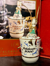 Lenox Celebrate 2000 Millennium Edition Ornament Champagne in Bucket New In Box picture