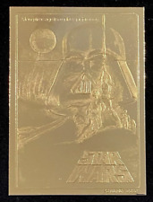 1996 Score Board STAR WARS 23KT GOLD Darth Vader  picture