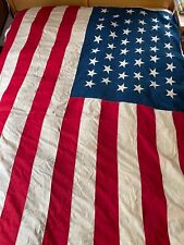 Antique 46-Star Sewn On American Flag Cotton 56