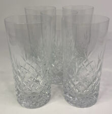 Marked Lenox Crystal Capella Set Of 5 Tumbler Highball Glasses 5 5/8” picture