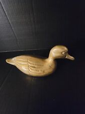 Vintage Solid Brass Duck Mid Century Modern 9