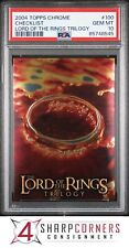 2004 TOPPS CHROME LORD OF THE RINGS TRILOGY #100 CHECKLIST PSA 10 N3920887-545 picture