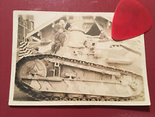 Vintage Camp Lewis Renault FT Tank Photo Baby Tank WWI Era Photo Photograph JBLM picture
