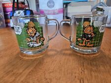 vintage 1978 garfield glass mugs from mcdonalds picture