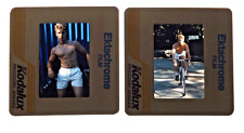 24  1990s Nude Bicycle  Male Color Snapshot Mature Photo 35mm slides Art Gay Int picture