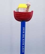NOS Vintage 1990s Novelty Pencil & Topper Noah's Ark DON'T ROCK THE BOAT New picture