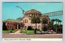 Clearwater FL-Florida, Calvary Baptist Church, Religion, Vintage Postcard picture