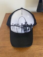 BUDWEISER 1876 BEER HAT BALL CAP Bud St. Louis skyline black snap back NEW picture