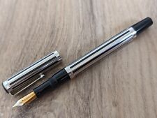 Vintage Waterman Day & Night Fountain Pen - Sterling Silver Overlay - 18K Nib picture