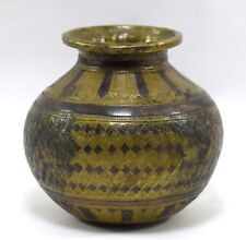Original Genuine Antique Water Pot Rare Ganga-Jamuna Rare Collectible. G56-10  picture