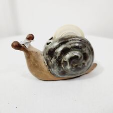 Vintage Handmade Snail Ceramic Stoneware Tape Dispenser Japan Retro Primitive picture