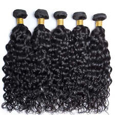 Peruvian 10A  Water Wave Bundles Unprocessed Curly Human Hair Bundles Weave picture