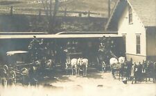 RPPC Postcard New Hampshire Railroad Depot Stagecoach 23-7658 picture