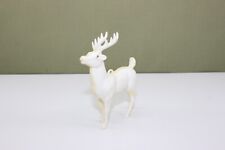 1940's Hard Plastic Reindeer Ornament / Santa's Sleigh Figurine 3.5