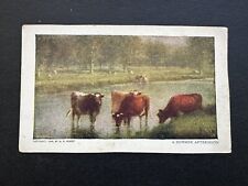1904 Summer Afternoon Cows Postcard @ W.R. Hearst Congress Auth. 1898 Art E20 picture
