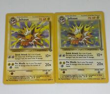 1999 Pokémon Card Jolteon Rare Holo + Non Holo Lot Jungle 4/64 picture