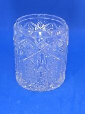 Vintage LE Smith Clear Glass Quintec Pattern, 4¼