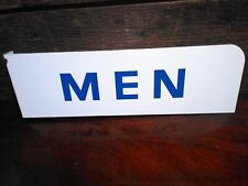 Vintage MEN Porcelain Restroom Sign - 2 Sided - 13