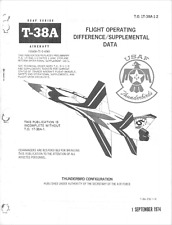 64 Page Northrop T-38 T-38A Talon TO 1T-38A-1-2 Thunderbird Flight Manual on CD picture
