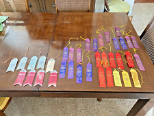 Vintage Allegany County Angelica, NY Fair Ribbons 28 Silk, 9 Paper picture