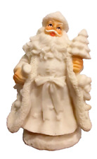 Old World Santa Claus With Flowing Gown Coat Tree and Naughty or Nice List picture