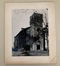 Vintage BW Photo second Christ Episcopal Church Belleville NJ Before 1925 Matted picture