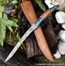 CSFIF Hand Crafted Full Tang Knife Twist Damascus Mixed Material Decoration picture