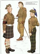 WW2 British Army Scottish Regiment white web tape for puttees worn with kilt picture