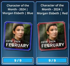 COTM Character Month MORGAN ELSBETH Red/Blue 18 Card Set Topps Star Wars Trader picture