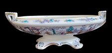 Ashworth Polychrome Transferware Handled Footed Bowl #16210 Antique Chinoiserie picture