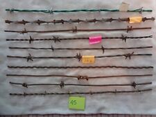Antique Barbed Wire, 10 DIFFERENT PIECES, Excellent starter bundle #Bdl 45 picture