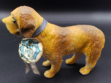 St. Saint Bernard Dog Toy Rubber Figurine Imperial VTG Imperial K-Mart Tag 1970s picture