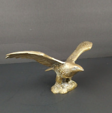 VTG MCM Solid Brass Soaring Eagle Statue Figure 10
