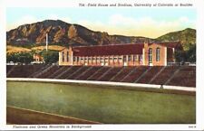VTG Field House and Stadium Univ of CO, Boulder CO, Linen, Posted 1950 picture