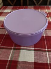 TUPPERWARE Giant Canister 10 L / 42 Cup w Seal Purple Sorbet Color New picture