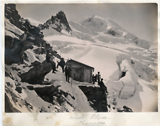 France, Mont Blanc. Chamonix, approx. 1875 Vintage Albumen Print.  Album Print picture