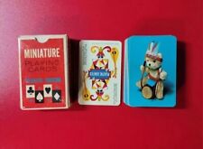 Vintage Whitman 8150 Indian Teddy Bear Miniature Playing Cards Complete, 1950's picture
