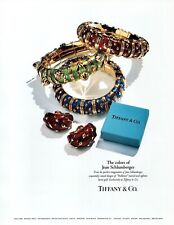 1992 TIFFANY & CO. ~ Jean Schlumberger Paillonne Enamel & Gold ~VINTAGE PRINT AD picture